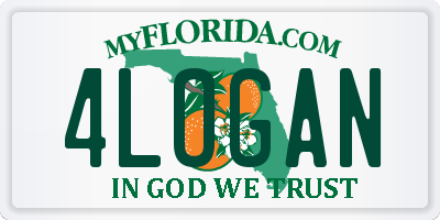 FL license plate 4LOGAN