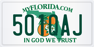 FL license plate 501QAJ