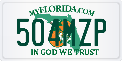 FL license plate 504MZP