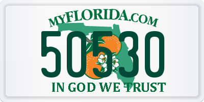 FL license plate 50530