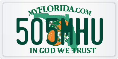 FL license plate 505MHU