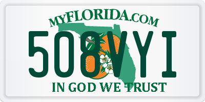 FL license plate 508VYI