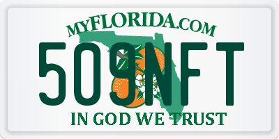 FL license plate 509NFT