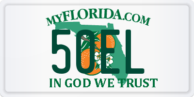 FL license plate 50EL