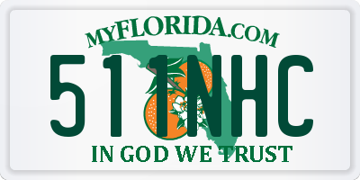 FL license plate 511NHC