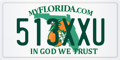 FL license plate 513XXU