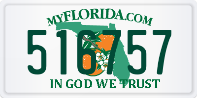 FL license plate 516757