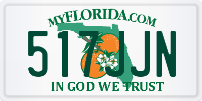 FL license plate 517JJN