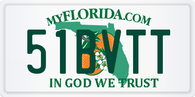 FL license plate 51BVTT