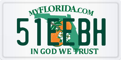 FL license plate 51EEBH