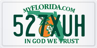 FL license plate 527XUH