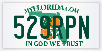 FL license plate 529RPN