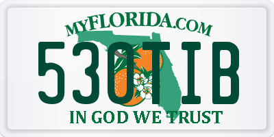 FL license plate 530TIB