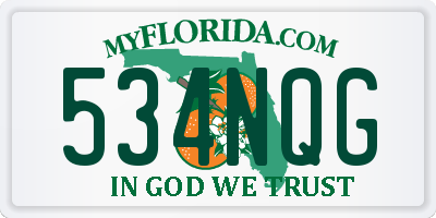 FL license plate 534NQG