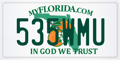 FL license plate 535WMU