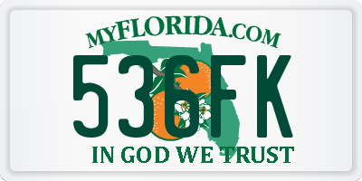 FL license plate 536FK