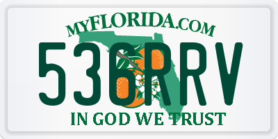 FL license plate 536RRV