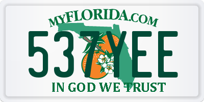 FL license plate 537YEE