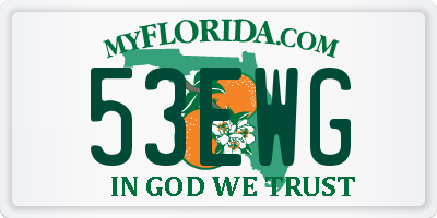 FL license plate 53EWG