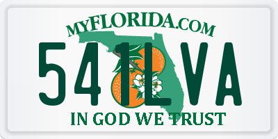 FL license plate 541LVA