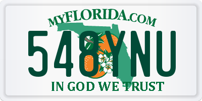 FL license plate 548YNU