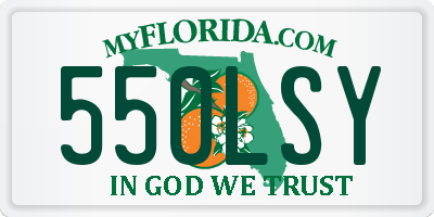 FL license plate 550LSY