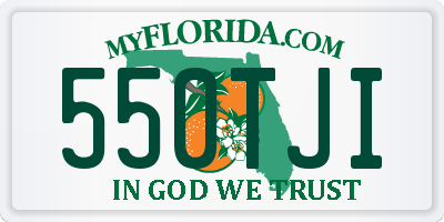 FL license plate 550TJI