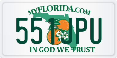 FL license plate 551JPU