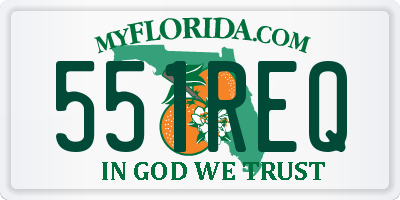 FL license plate 551REQ