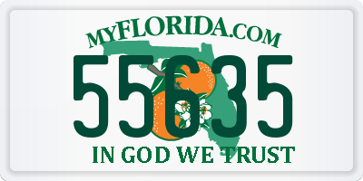 FL license plate 55635