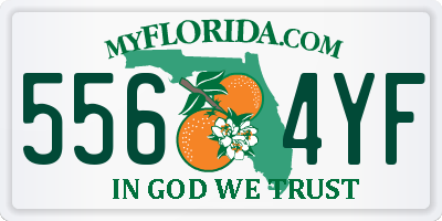 FL license plate 5564YF