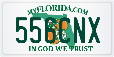 FL license plate 556CNX