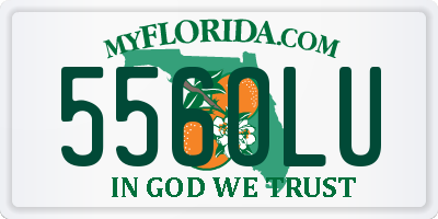 FL license plate 556OLU