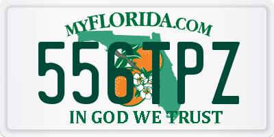 FL license plate 556TPZ