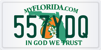 FL license plate 557YDQ