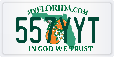 FL license plate 557YYT