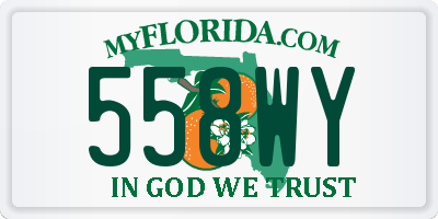 FL license plate 558WY