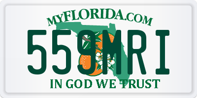 FL license plate 559MRI