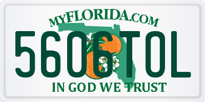 FL license plate 5606TOL