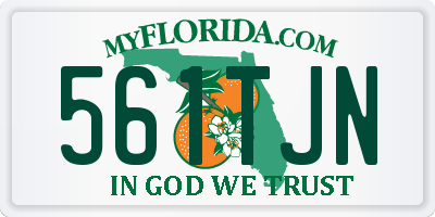 FL license plate 561TJN