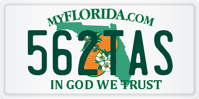 FL license plate 562TAS