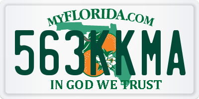 FL license plate 563KKMA