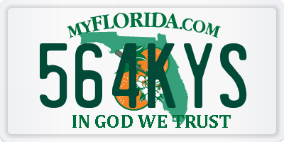 FL license plate 564KYS