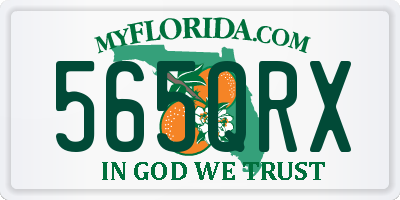 FL license plate 565QRX