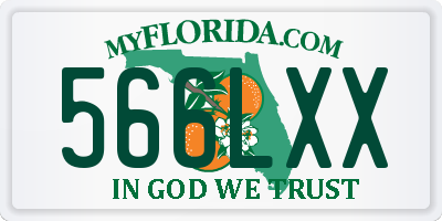 FL license plate 566LXX