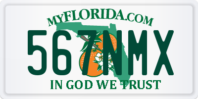 FL license plate 567NMX