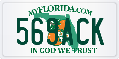 FL license plate 569ACK