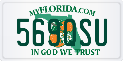 FL license plate 569QSU