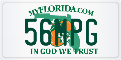 FL license plate 56MPG