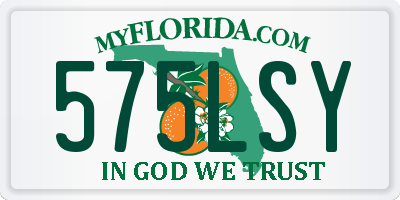 FL license plate 575LSY